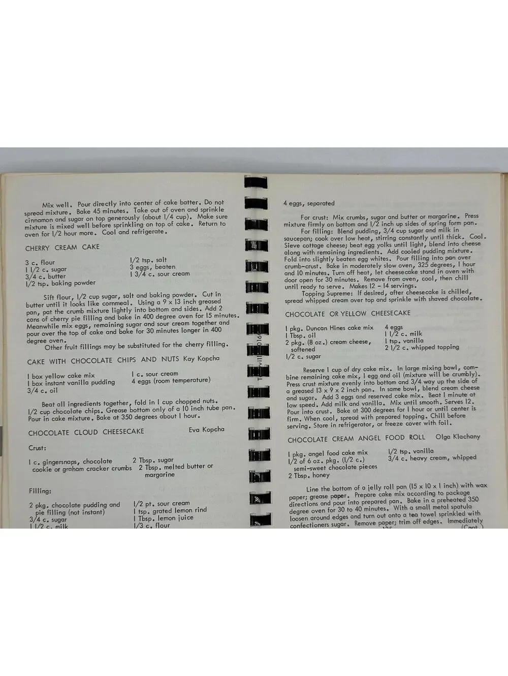 Vintage Community Cookbook, Terryville Connecticut, 1970s Spiral-Bound